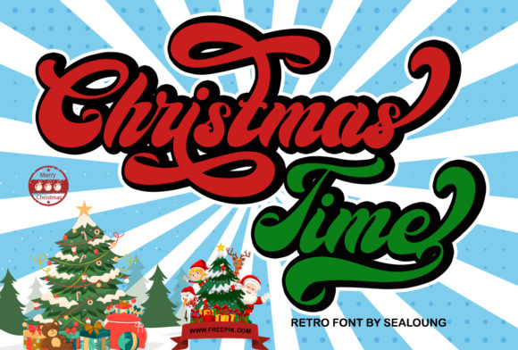 Christmas Time Font Poster 1
