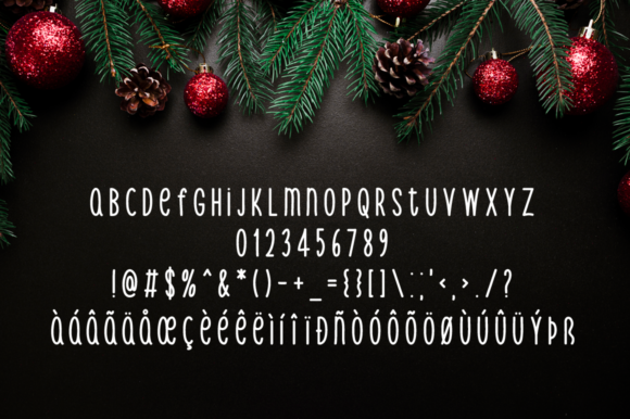 Christmas Tree Font Poster 4