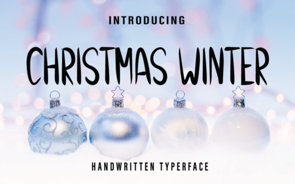 Christmas Winter Font Font Poster 1