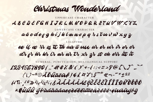 Christmas Wonderland Font Poster 9