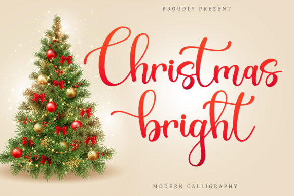 Christsmas Bright Font Poster 1