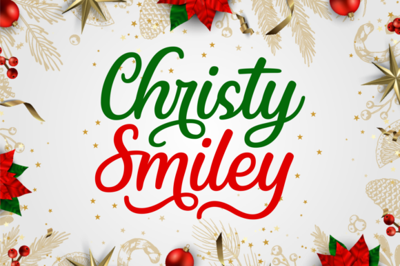 Christy Smiley Font Christy Smiley Font Poster 1
