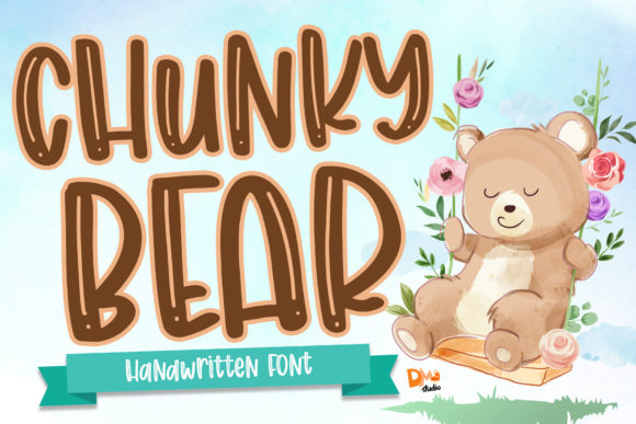 Chunky Bear Font Poster 1
