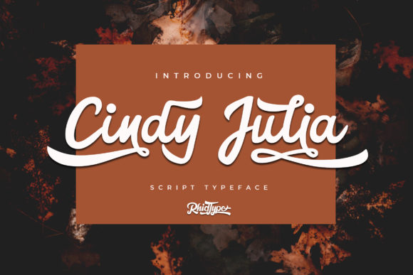 Cindy Julia Font Poster 1