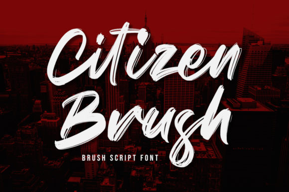 Citizen Brush Font Poster 1