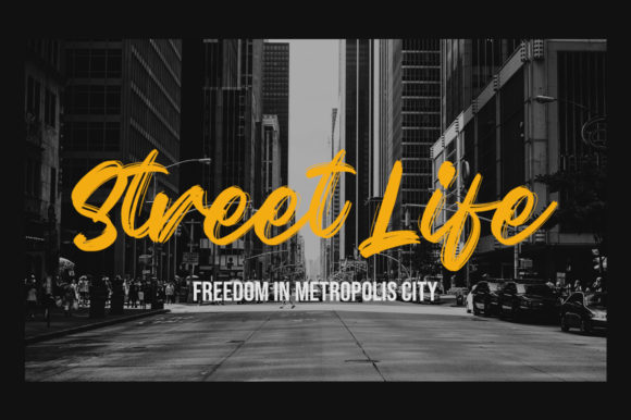 Citizen Brush Font Poster 2