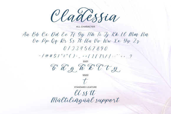 Cladessia Font Poster 2
