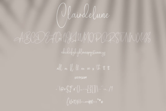Clairdelune Font Poster 8