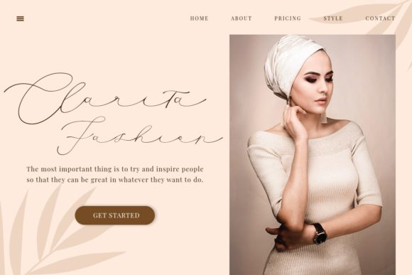 Clarinta Font Poster 8