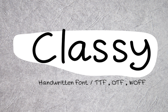 Classy Font Poster 1