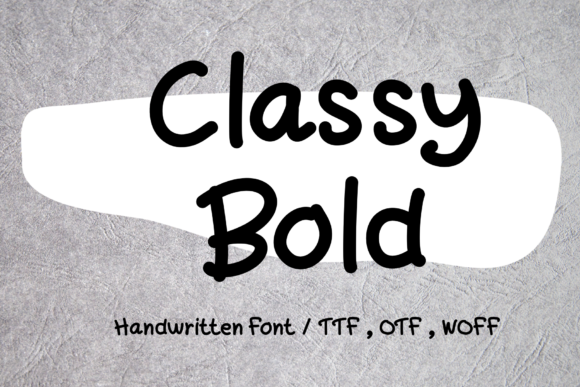 Classy Bold Font Poster 1