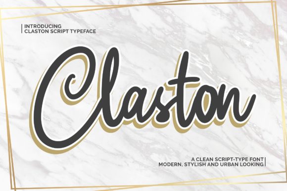 Claston Font Poster 1