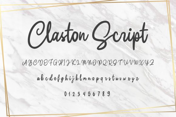 Claston Font Poster 2
