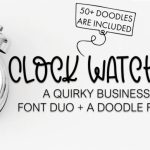 Clock Watcher Font Poster 1