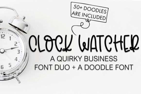 Clock Watcher Font Poster 1