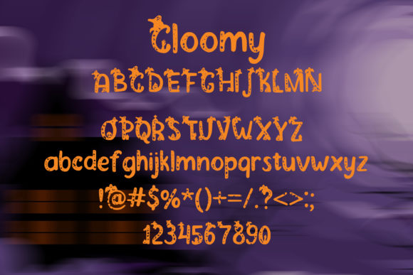 Cloomy Font Poster 2