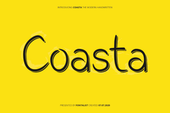 Coasta Font Poster 1