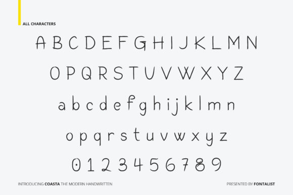 Coasta Font Poster 11