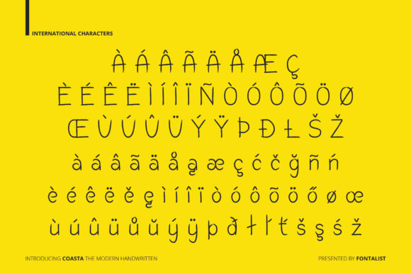 Coasta Font Poster 13