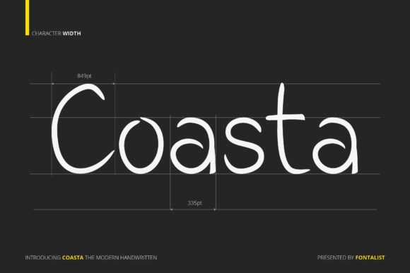 Coasta Font Poster 15