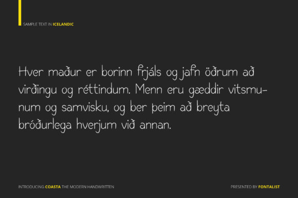 Coasta Font Poster 18