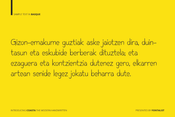 Coasta Font Poster 19