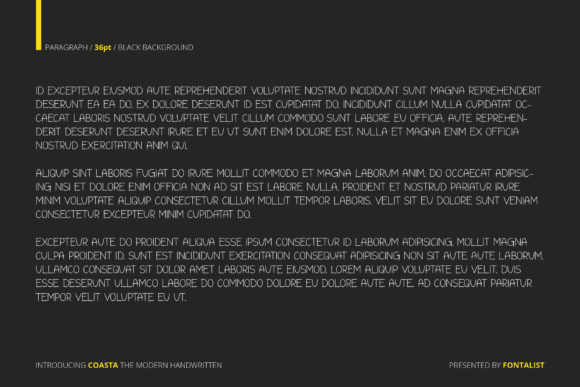 Coasta Font Poster 3