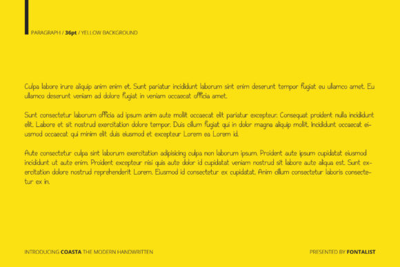 Coasta Font Poster 4