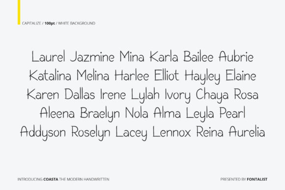 Coasta Font Poster 5