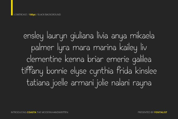 Coasta Font Poster 6