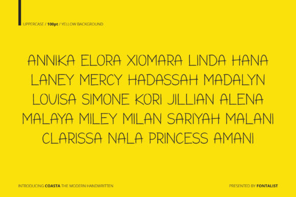 Coasta Font Poster 7