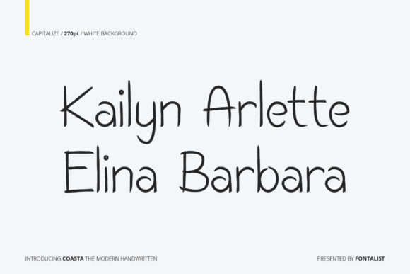 Coasta Font Poster 8