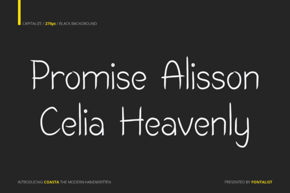 Coasta Font Poster 9