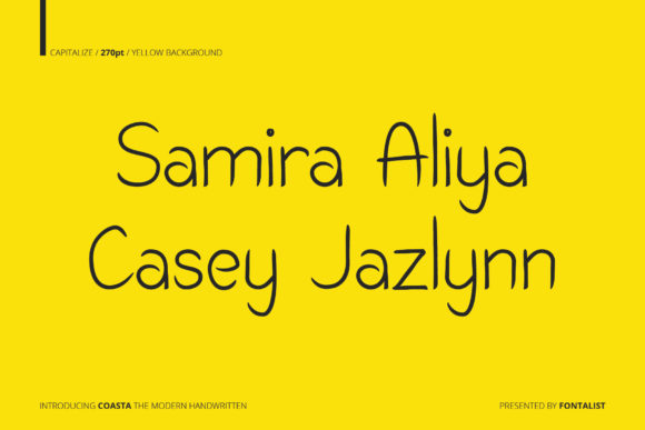 Coasta Font Poster 10