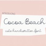 Cocoa Beach Font Poster 1