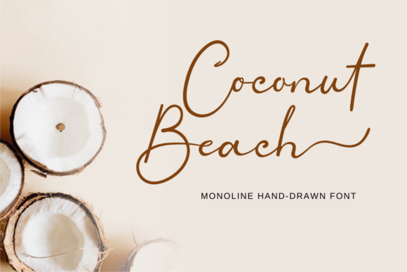 Coconut Beach Font Poster 1