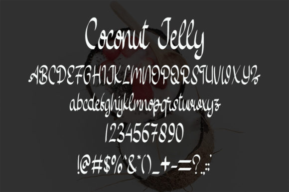 Coconut Jelly Font Poster 4