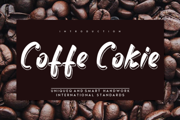 Coffe Cokie Font Poster 1