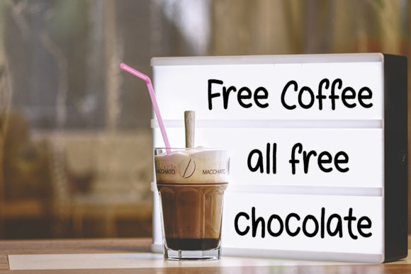 Coffee Font Poster 3