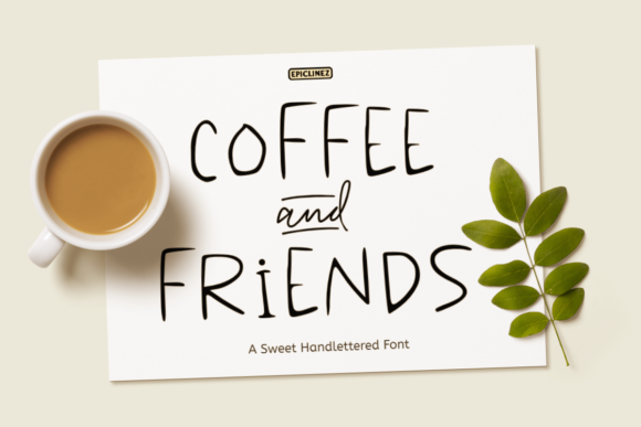 Coffee & Friends Font Poster 1