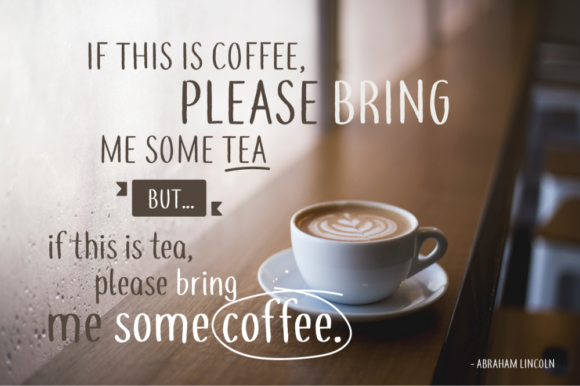 Coffee and Tea Font Poster 5