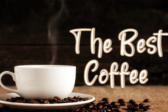 Coffee Break Font Poster 2