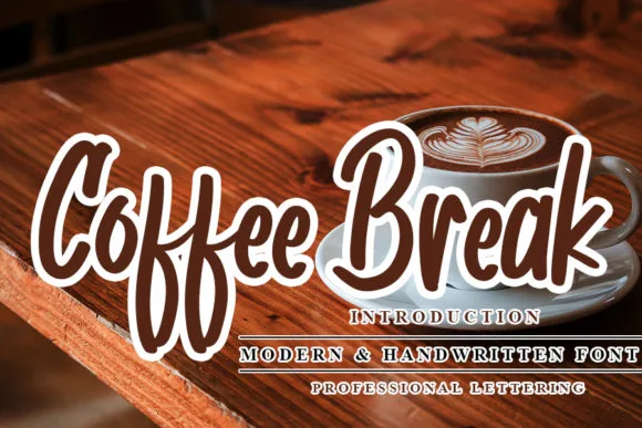 Coffee Break Font Coffee Break Font Poster 1