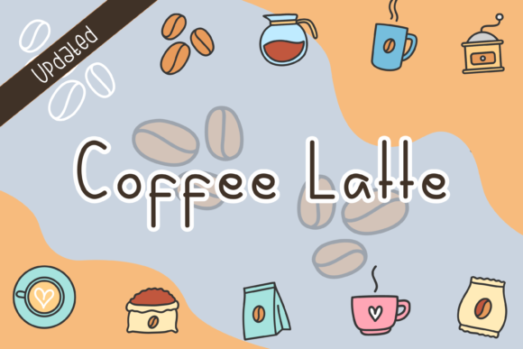 Coffee Latte Font Poster 1