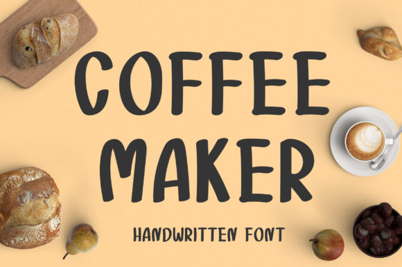 Coffee Maker Font Poster 1