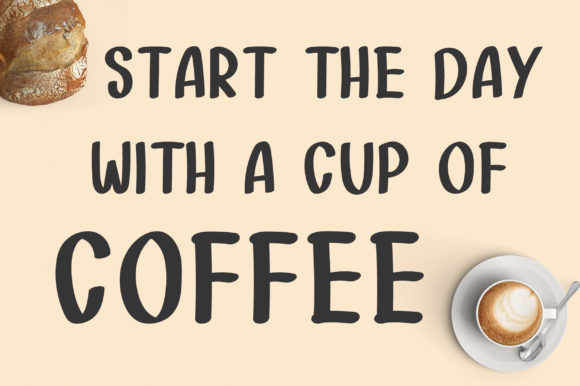 Coffee Maker Font Poster 2