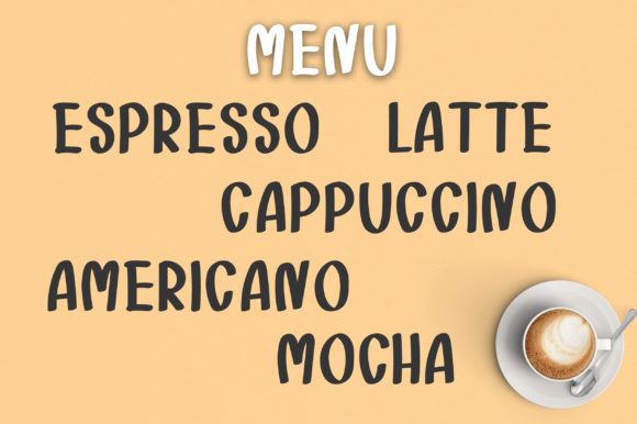 Coffee Maker Font Poster 3