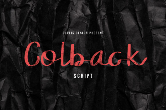 Colback Font Poster 1