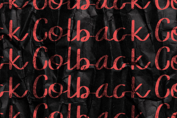 Colback Font Poster 5