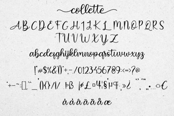 Collette Font Poster 8